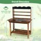 Wooden Potting Bench Table Outdoor Mud Kitchen with Solid Fir Wood Frame